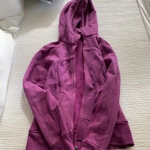 Purple Lululemon zip up hoodie